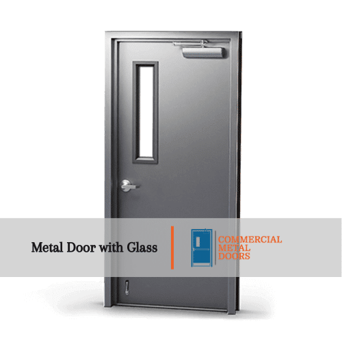 Metal Doors with Glass Commercial Metal Door in Canada