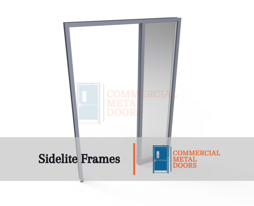 Sidelite Frame Commercial Metal Door In Canada