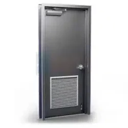 metal doors with louvers