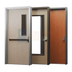 wooden doors with lite kits and louvers